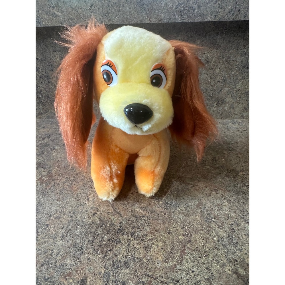 Vintage Disney Lady and the Tramp Lady Plush Stuffed Animal Toy NWT